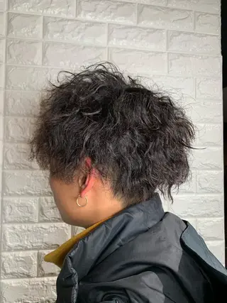 ショート パーマ メンズ Lee東三国 店長 谷辻誠志のヘアスタイル