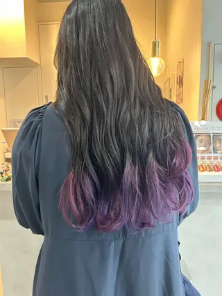 ロング カラー sunny.所属・山岡 茉琳のヘアスタイル