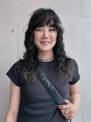セミロング 前野 日奈のヘアスタイル