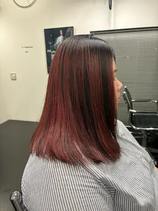 ロング カラー inchelsea所属・宇野 鈴花のヘアスタイル