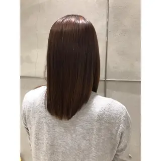セミロング パーマ 片山 千晴のヘアスタイル