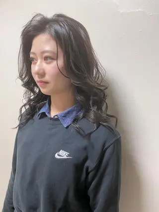 セミロング カラー hair &eye LAWE.店長のヘアスタイル