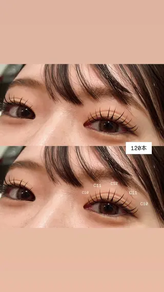 マツエク・マツパ EYELA sanaのマツエク・マツパデザイン