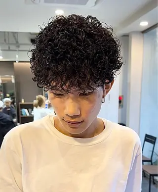 パーマ メンズ 年間2000名担当◎ パーマ職人/仲原佑樹のヘアスタイル