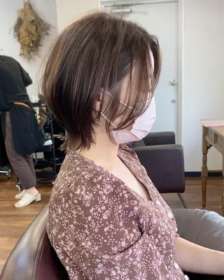 ショート 縮毛矯正/ショート/ レイヤー/畑中正敏のヘアスタイル