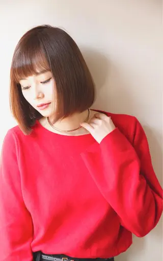 ミディアム ボブ/ショート/ 白髪染め/メンズ葛西のヘアスタイル