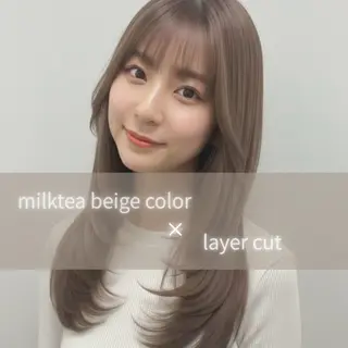 ロング カラー 艶カラー🫧髪質改善 Bonheur辻結凪のヘアスタイル