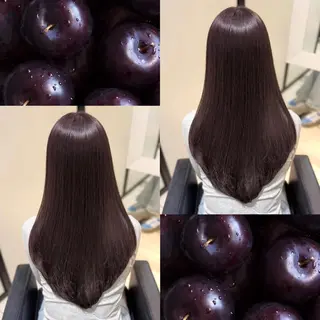 ロング カラー グレージュ/透明感/ 韓国ヘア/RISAのヘアスタイル