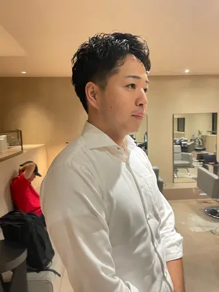 ショート パーマ メンズ メンズ専門✂️ ROW徳田浩二のヘアスタイル