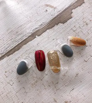 ネイル 北浦和 自爪育成ケアのネイルデザイン