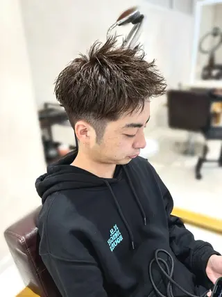 ショート 新宿/韓国レイヤー/ 顔まわり/メンズヘアのヘアスタイル