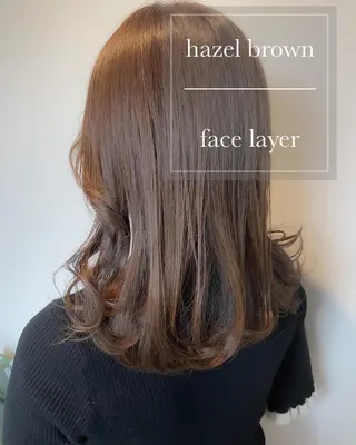 セミロング カラー ヘアアレンジ topstylist 芳賀みなみのヘアスタイル