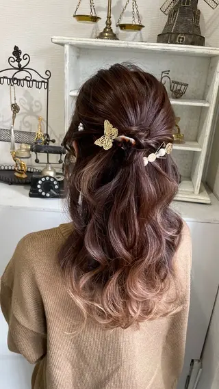 ミディアム ともや/ヘアセット/ ヘアメ/ヘアアレンジのヘアスタイル