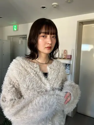 ミディアム カラー Hatsune 🐯レイヤーカットのヘアスタイル