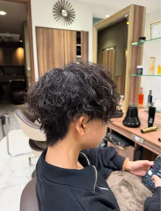 パーマ メンズ メンズパーマ/髪質改 善/ダメージケアのヘアスタイル