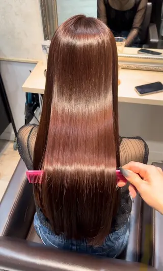 ロング カラー Lutia新宿　せき ゆうみのヘアスタイル