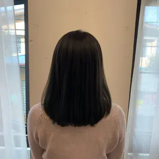 セミロング カラー まろやかカラー🤎 みなとまほのヘアスタイル