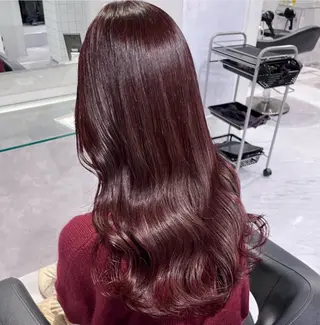 ロング カラー 🫧うる艶トレンド 🫧透明感カラーのヘアスタイル