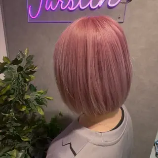 ショート FÜRSTIN所属・西村髪質改善 ブリーチ縮毛矯正のヘアスタイル