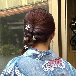 ヘアアレンジ 髪質改善韓国レイヤー /カラー/miyuのヘアスタイル