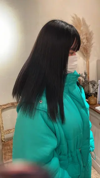 カラー パーマ/透明感カラー 小松のヘアスタイル