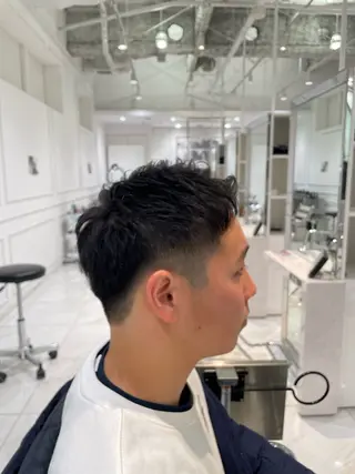 ショート メンズ 女性モデル募集中‼️ メンズパーマ片岡優介のヘアスタイル