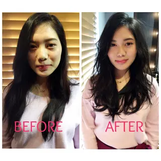 ロング 苅田 茂樹のヘアスタイル