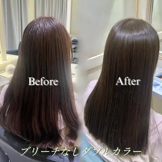 ロング カラー 💖ダブルカラー/ ケアカラー/レナ💖のヘアスタイル