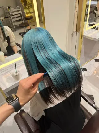 ロング カラー ekolu所属・髪質改善･縮毛矯正 特化･ユウシンのヘアスタイル