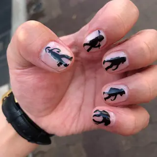 ロング カラー ヘアアレンジ キッズ ネイル マツエク・マツパ 福田 加奈のネイルデザイン