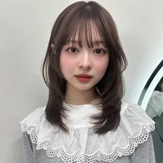 セミロング 🌸透明感/レイヤー / 栗林 彩🌸のヘアスタイル