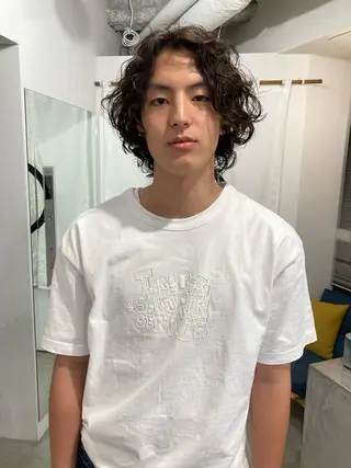 メンズ 🧚🏼ボブパーマ 歩美のヘアスタイル