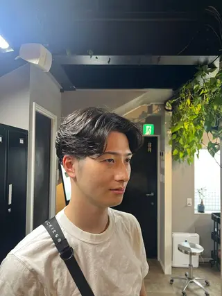 ショート パーマ メンズ est hair mar所属・艶カラー/ツイスパ/ 無造作パーマ　久保のヘアスタイル