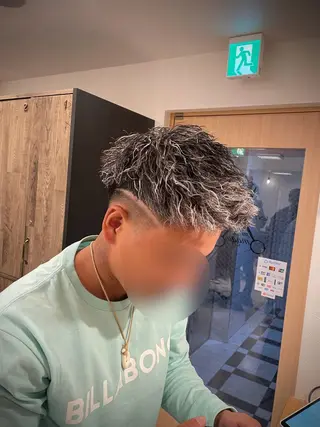 ショート カラー パーマ メンズ mens salon magic関目店所属・🌟30代～50代の お客様も大歓迎/竹井のヘアスタイル