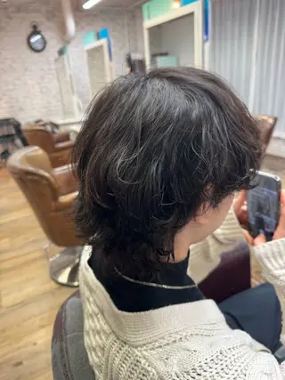 ショート パーマ メンズ メンズカット/パーマ ⚡️ひりゅう⚡️のヘアスタイル