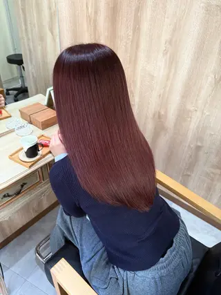 セミロング カラー 髪質改善＊韓国ヘア＊ レイヤー＊IBUKIのヘアスタイル