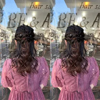 セミロング ヘアアレンジ ☻モエカ/ハイトーン アレンジ☻のヘアスタイル