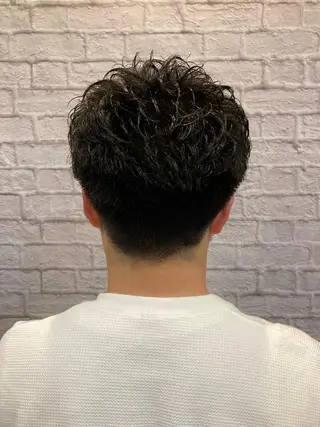 ショート カラー パーマ メンズ お客様満足度NO.1 小林真弥のヘアスタイル