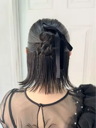 ミディアム ヘアアレンジ uros.所属・🩵aiko / モデル募集中️🩵のヘアスタイル