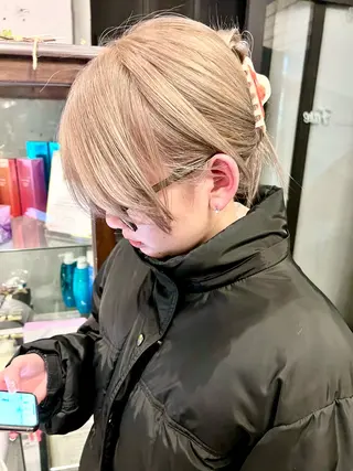 ロング カラー 小笠原 悠斗のヘアスタイル