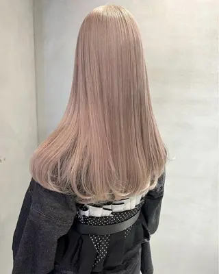 ロング PELE 梅田 ANNEX 大阪梅田茶屋町店 ダブルカラー/ブリーチ/ハイトーン【ペレ】所属・梅田/ハイトーン/ Juriのヘアスタイル