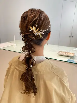 ロング ヘアアレンジ loely 💞miyuのヘアスタイル