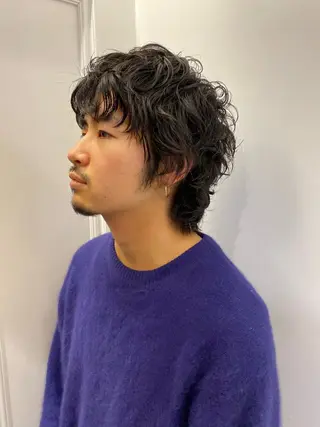 パーマ メンズ 似合わせカット /パーマ岡本淳平のヘアスタイル