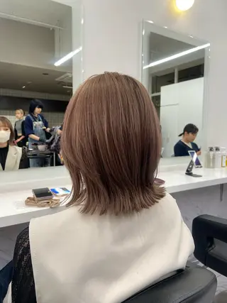 ショート カラー ヘアアレンジ flammeum所属・ハイトーン/ボブ /misakiのヘアスタイル