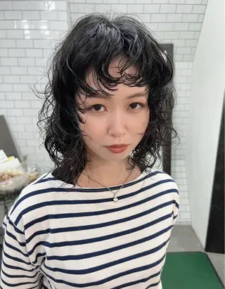 ショート 紙屋町ショート /ボブ　パーマ河内蓮のヘアスタイル