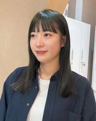 ミディアム 似合わせ/ベージュ /レイヤー/りほ🤍のヘアスタイル