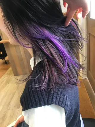 ミディアム カラー chill out 南塚口本店のヘアスタイル