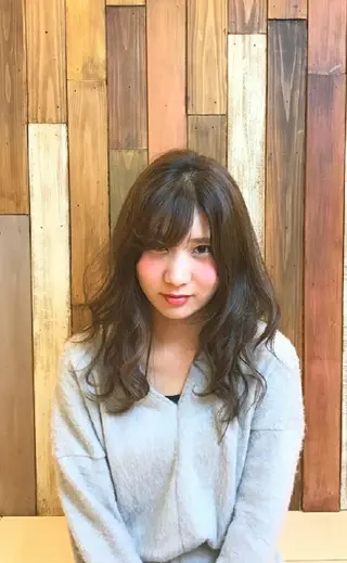 セミロング ロング キノシタ ナオユキのヘアスタイル