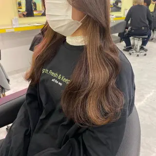 セミロング カラー ヘアアレンジ GOTODAY shair salon 横浜mare店所属・透明感抜群カラー mai🍑♡のヘアスタイル