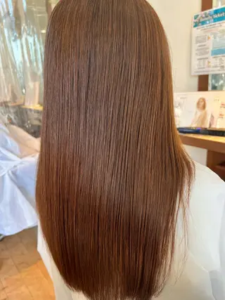 セミロング カラー 髪質改善TR特化 副店長 坂田一樹】のヘアスタイル